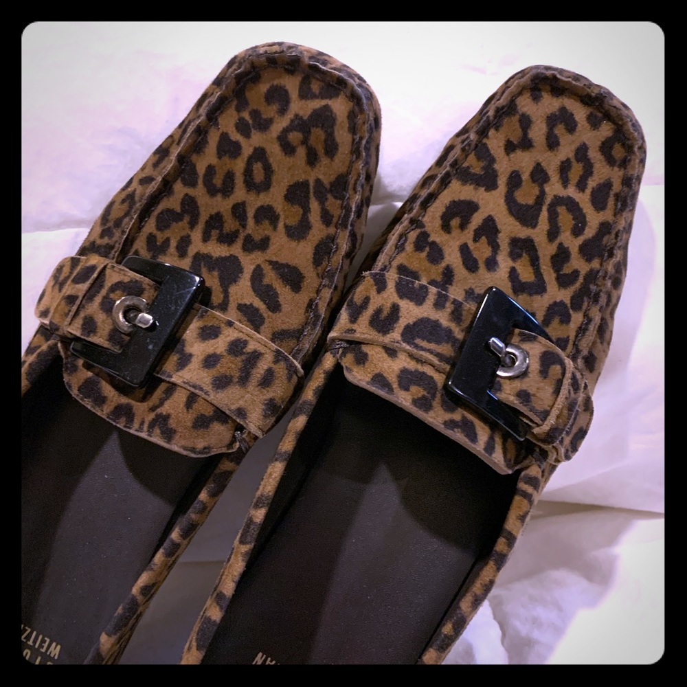 Stuart Weitzman Animal Print Loafers